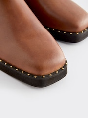 Tan Brown Forever Comfort® Square Toe Chelsea Ankle Boots - Image 5 of 5