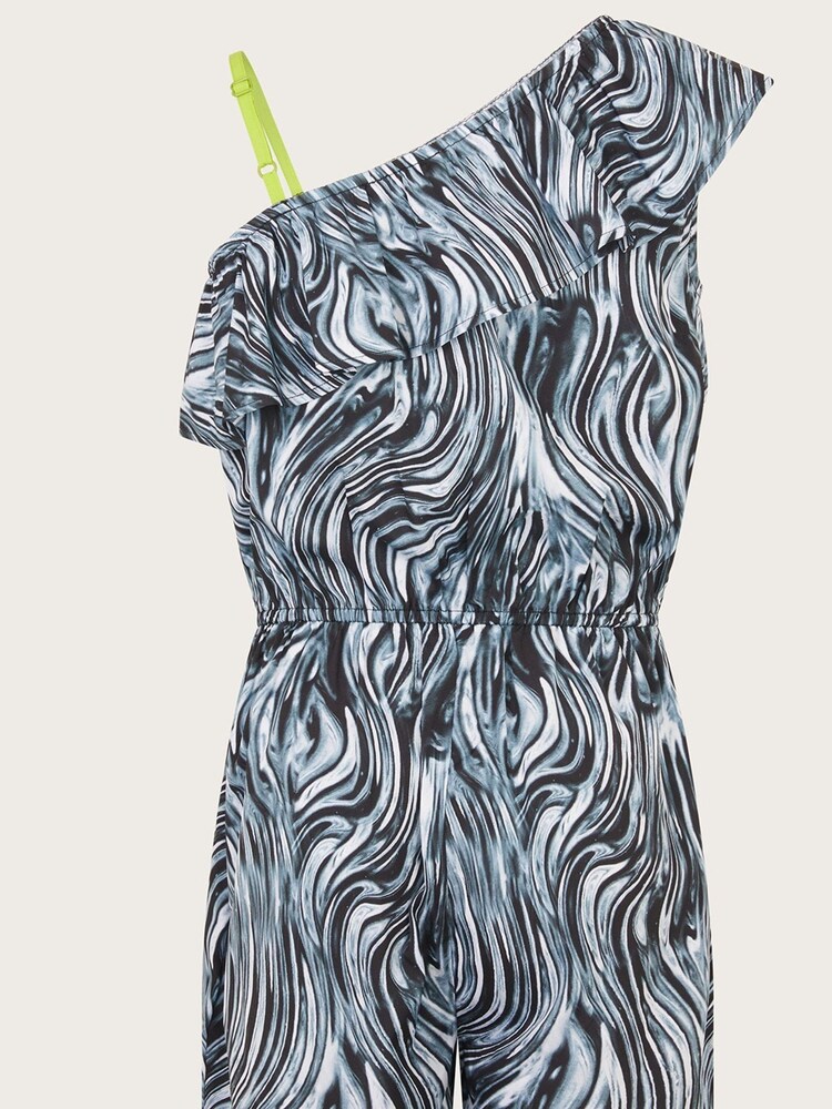 Monsoon Grey Ripple Playsuit - Image 2 of 3 Monsoon Grey Ripple Playsuit - Image 2 of 3