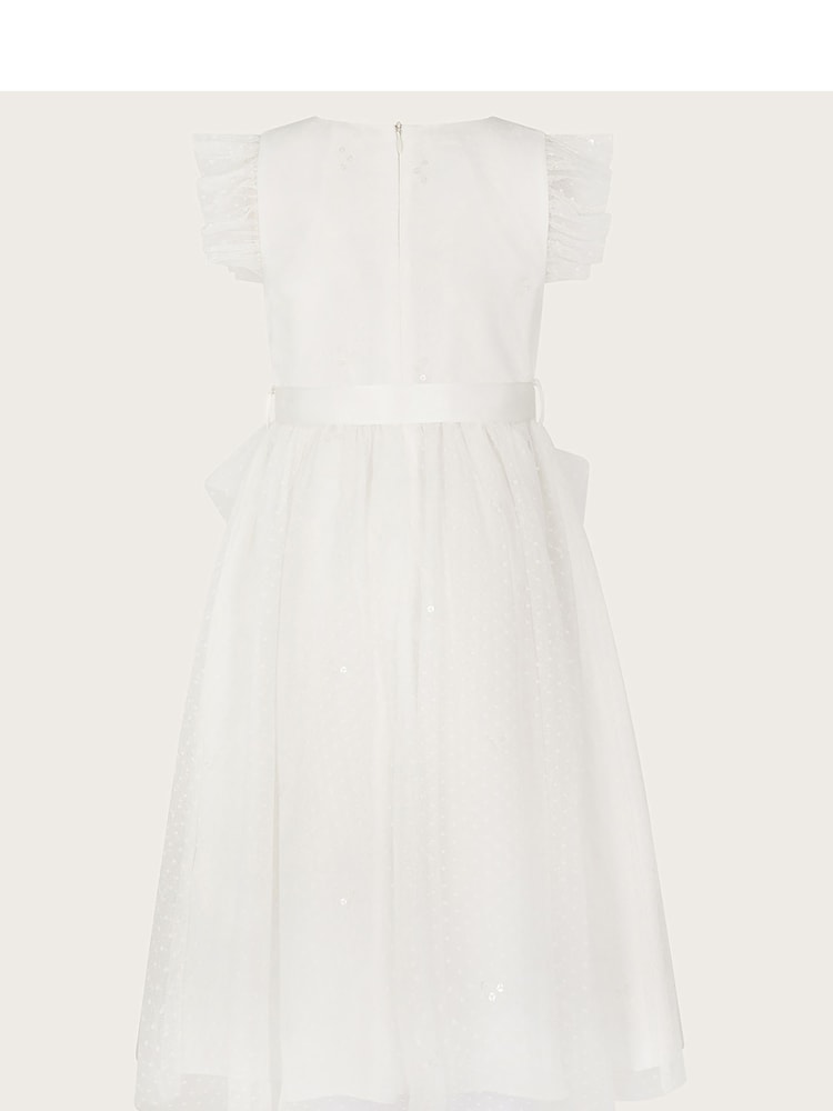 Monsoon Natural Stacie Waterfall Dress - Image 2 of 3
