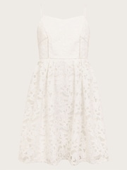 Monsoon White Corded Lace Prom Dress - Image 1 of 2