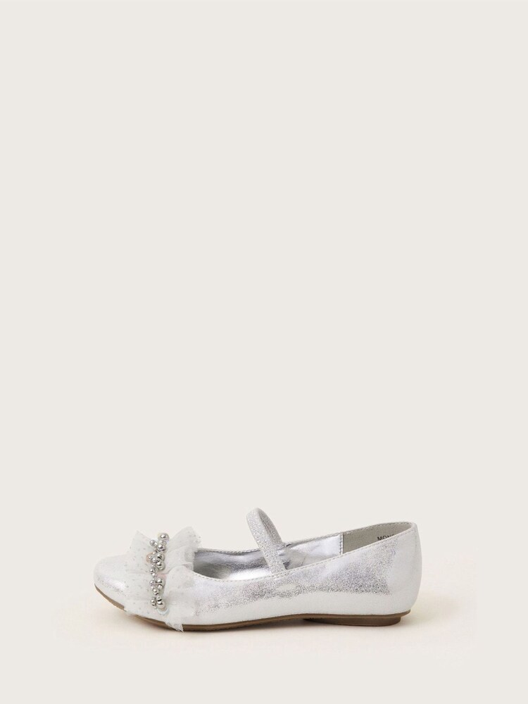Monsoon Silver Land of Wonder Beaded Ballet Flats - Image 2 of 3