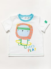 Lily & Jack Blue 100% Cotton Blend  T-Shirt and Shorts Set - Image 2 of 4
