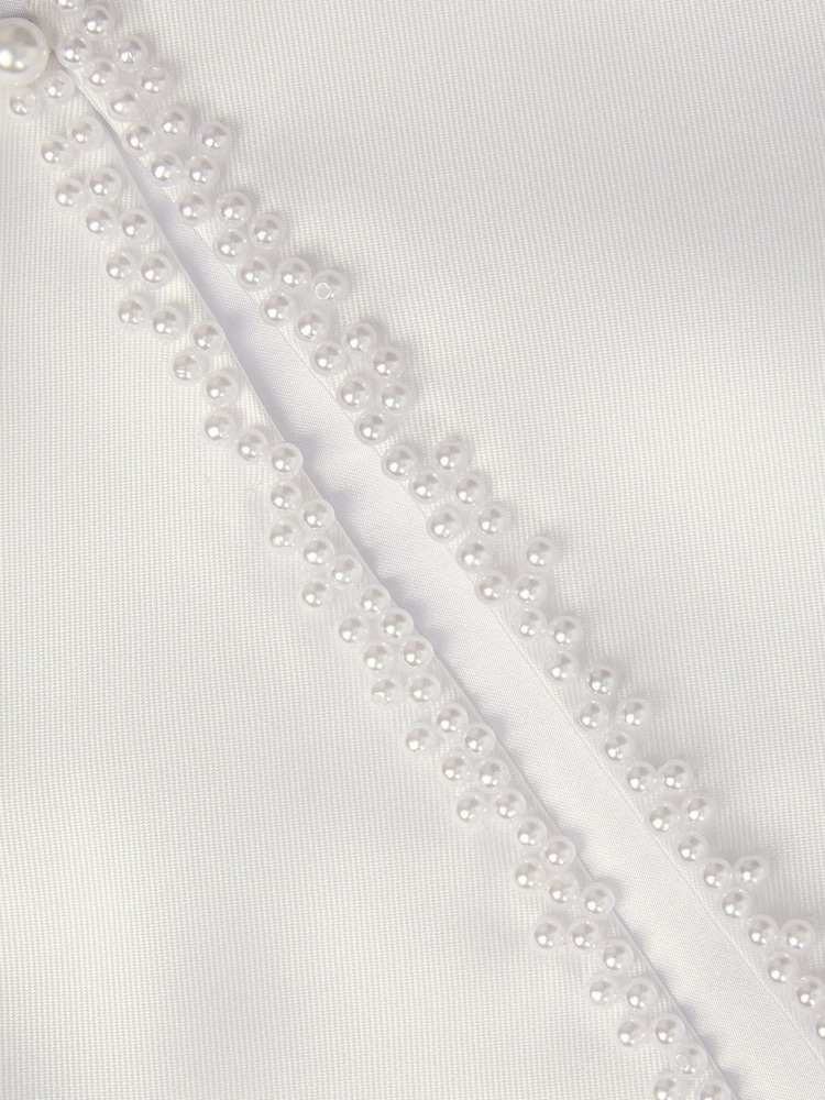 Monsoon White Pearl Trim Communion Jacket - Image 3 of 3