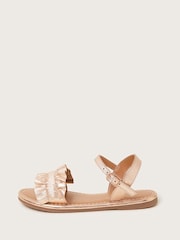 Monsoon Gold Frill Leather Sandals - Image 2 of 3