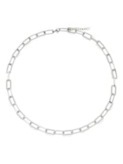 Beaverbrooks Silver Paperchain Necklace - Image 1 of 2