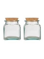 &Again Recycled Glass Storage Jar 1.1L Set of 2 - Image 2 of 3