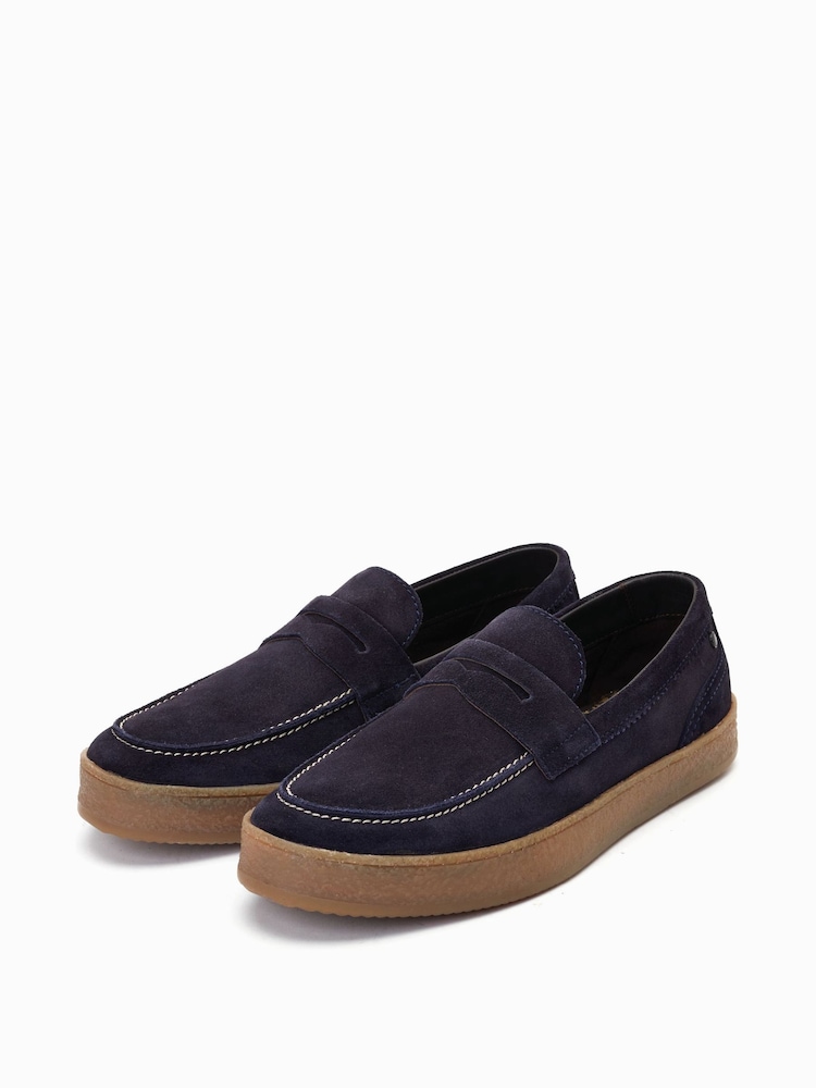Base London Claude Slip On Penny Loafers - Image 3 of 6