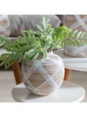 Gallery Home White Reactive Palo Small Vase - Image 1 of 5