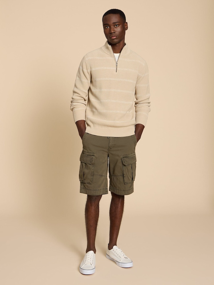 White Stuff Green 100% Cotton Halsall Cargo Shorts - Image 1 of 6