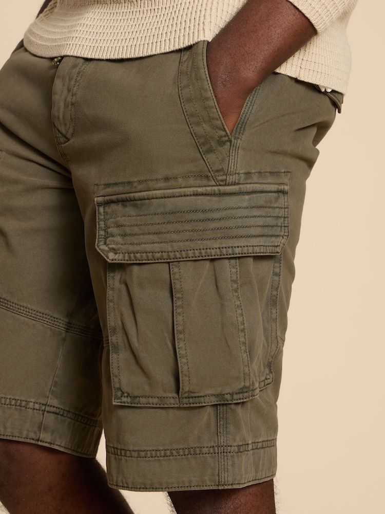 White Stuff Green 100% Cotton Halsall Cargo Shorts - Image 4 of 6