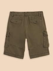 White Stuff Green 100% Cotton Halsall Cargo Shorts - Image 6 of 6