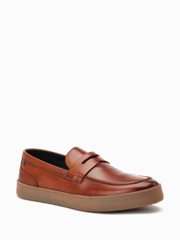 Base London Claude Slip On Penny Loafers - Image 3 of 6