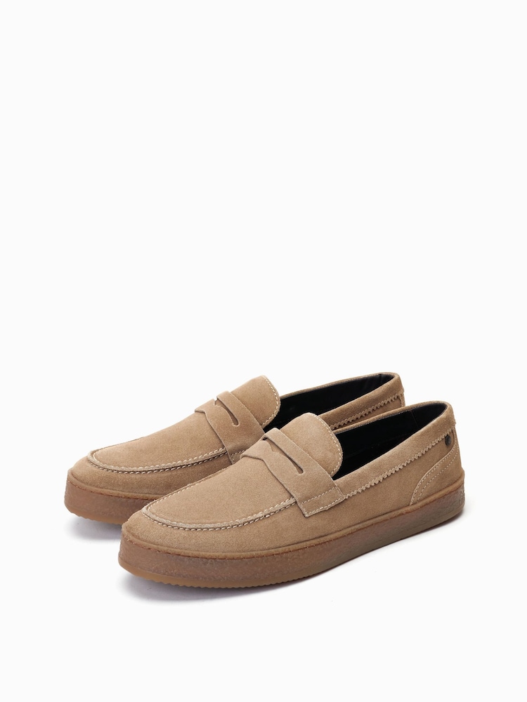 Base London Claude Slip On Penny Loafers - Image 3 of 6