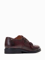 Base London Waxy Bordo Red Diablo Monk Strap Shoes - Image 2 of 6