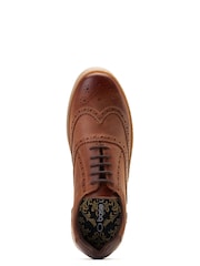 Base London Tan Christo Brogue Sneakers - Image 11 of 11