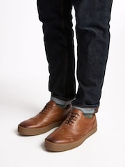 Base London Tan Christo Brogue Sneakers - Image 7 of 11