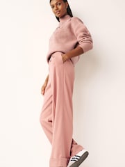 Blush Pink Embellished Crochet High Neck Jumper - Image 3 of 7