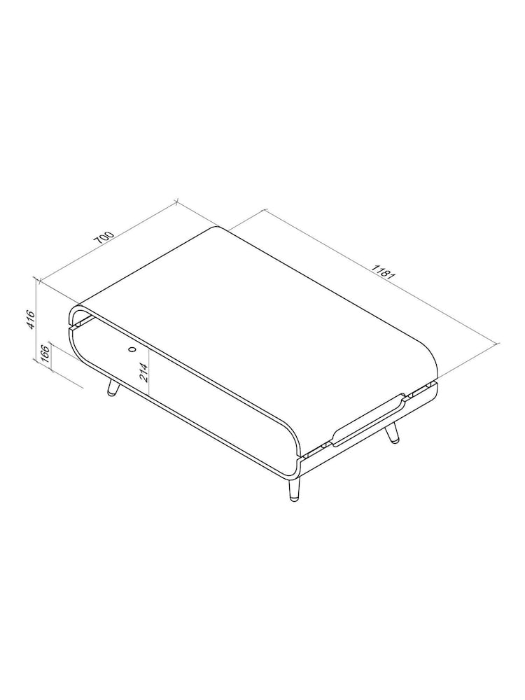 Jual Oak Havana Coffee Table - Image 4 of 4