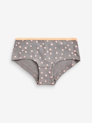 Grey/White/Black Bright Prints Briefs 7 Pack (2-16yrs) - Image 10 of 10