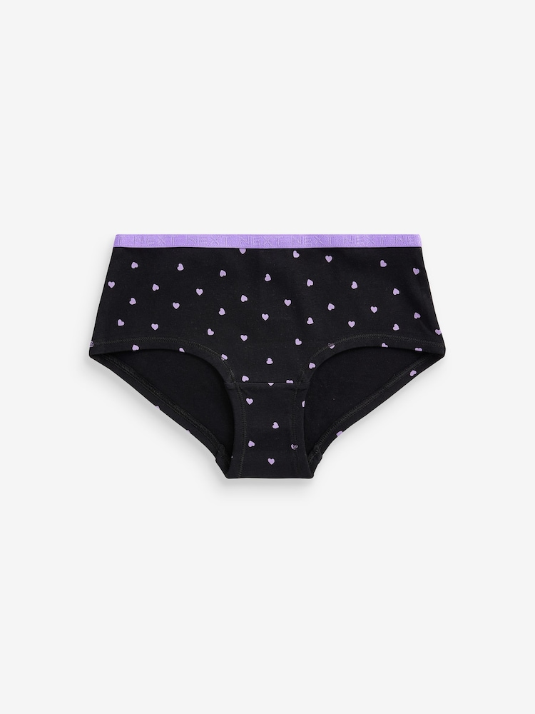 Grey/White/Black Bright Prints Briefs 7 Pack (2-16yrs) - Image 2 of 10