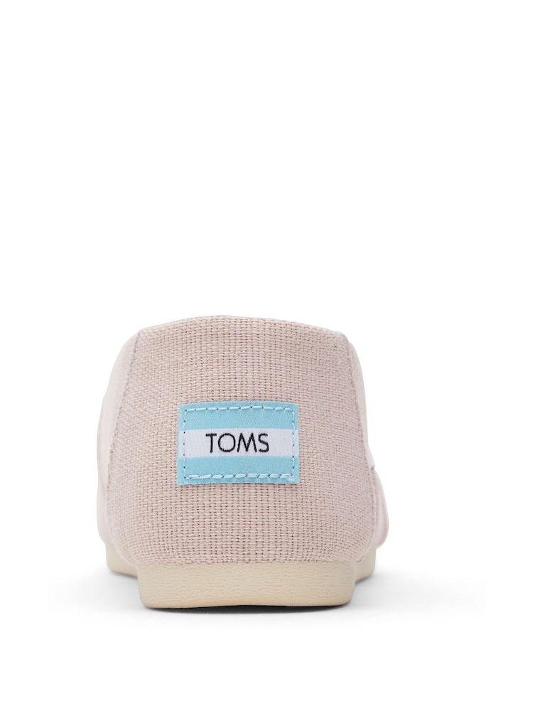 TOMS Alpargata Classic Vegan Recycled Cotton Shoes - Image 6 of 10