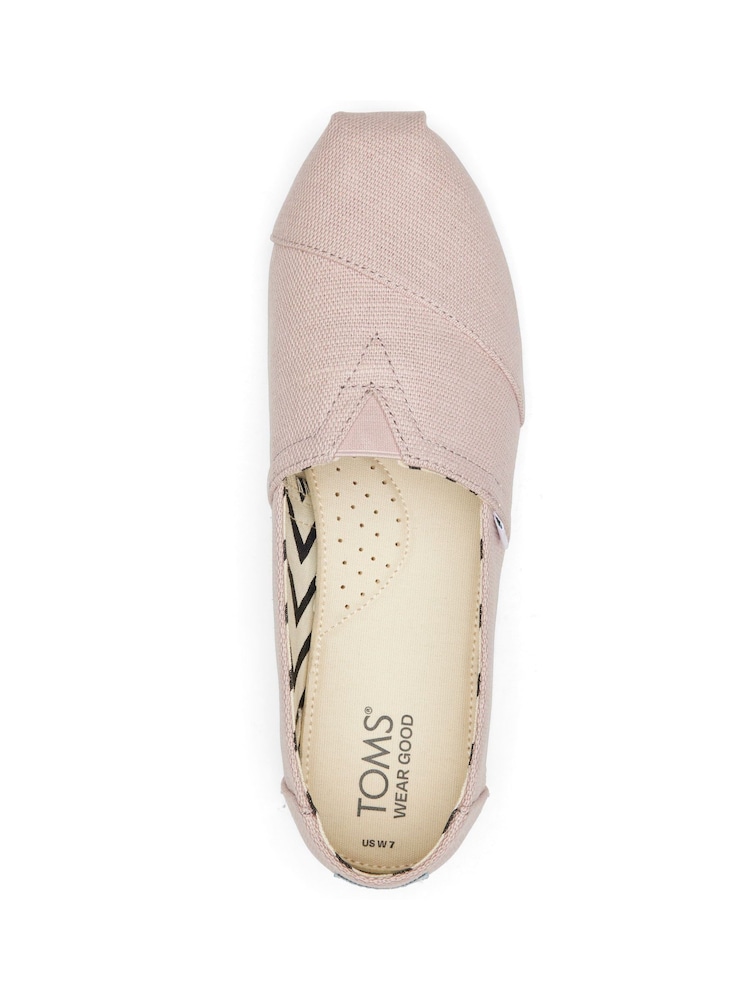TOMS Alpargata Classic Vegan Recycled Cotton Shoes - Image 8 of 10