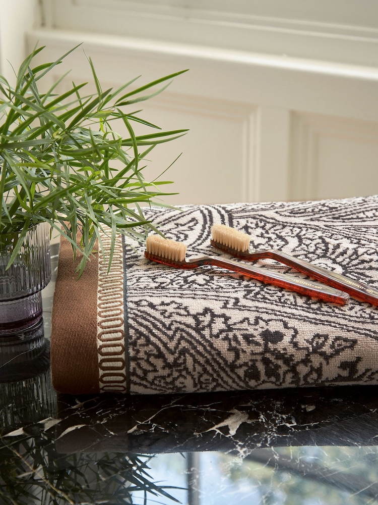 Bedeck of Belfast Charcoal Umma 100% Cotton Towel - Image 1 of 2