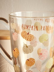 Set of 2 Orange Glass Pumpkin Mugs - Image 3 of 4