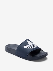 adidas Navy Originals Adilette Lite Slides - Image 3 of 6