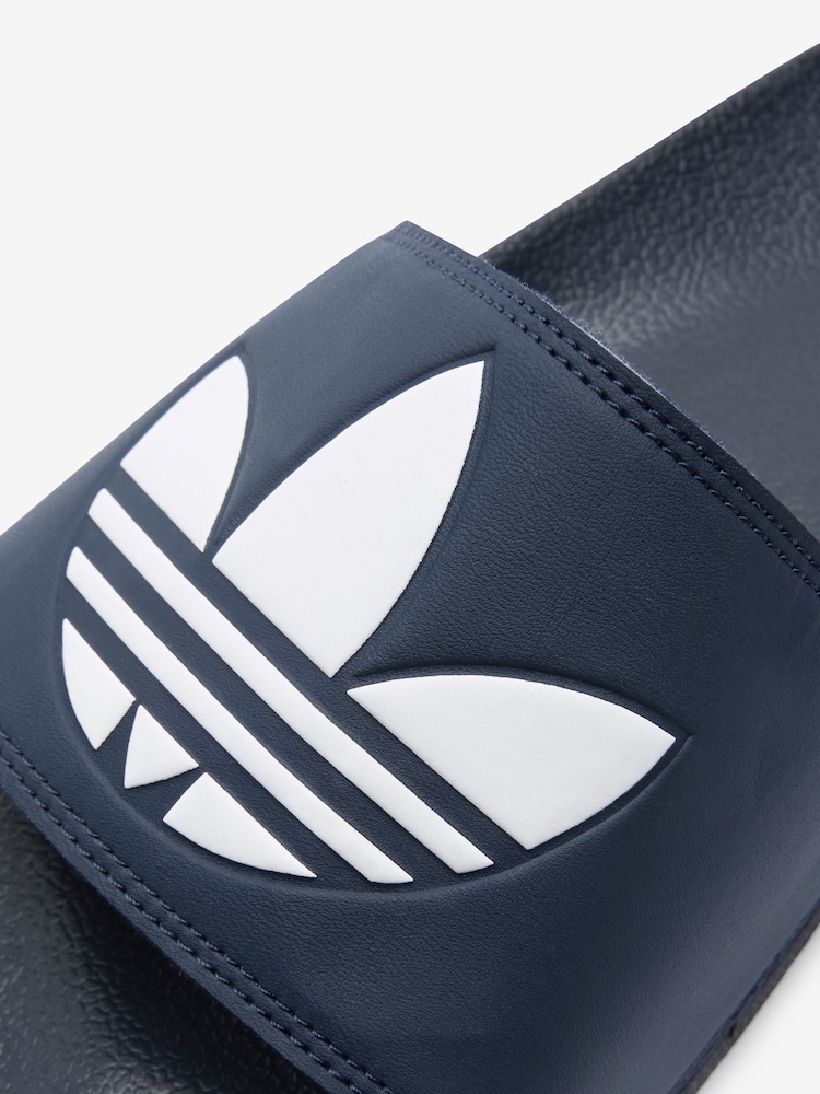 adidas Navy Originals Adilette Lite Slides - Image 6 of 6