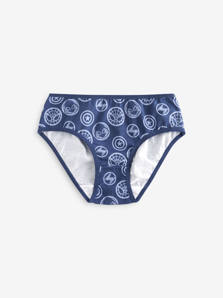 Red/Blue Marvel Briefs 5 Pack (2-12yrs) - Image 2 of 8