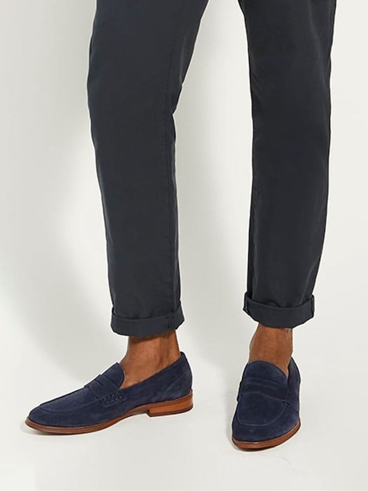 Dune London Blue Standard Fit Sulli Natural Sole Penny Loafers - Image 7 of 7 Dune London Blue Standard Fit Sulli Natural Sole Penny Loafers - Image 7 of 7