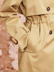 Beige Short Trench Coat - Image 5 of 7