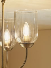 Brass Lincoln 3 Light Flush Fitting Ceiling Light - Image 3 of 4