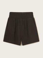 Monsoon Black 100% Cotton Cheesecloth Shorts - Image 1 of 3