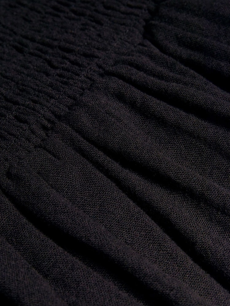 Monsoon Black 100% Cotton Cheesecloth Shorts - Image 3 of 3