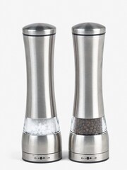 Silver Stainless Steel Salt And Pepper Set - Image 2 of 2