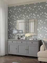 Laura Ashley Pale Charcoal Henshaw Three Doors Three Drawers Sideboard - Image 1 of 6