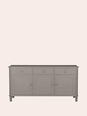 Laura Ashley Pale Charcoal Henshaw Three Doors Three Drawers Sideboard - Image 2 of 6