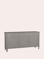 Laura Ashley Pale Charcoal Henshaw Three Doors Three Drawers Sideboard - Image 3 of 6