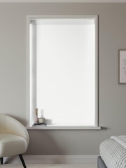 Ivory Cream Plain Blackout Made to Measure Roller Blind - Image 2 of 6