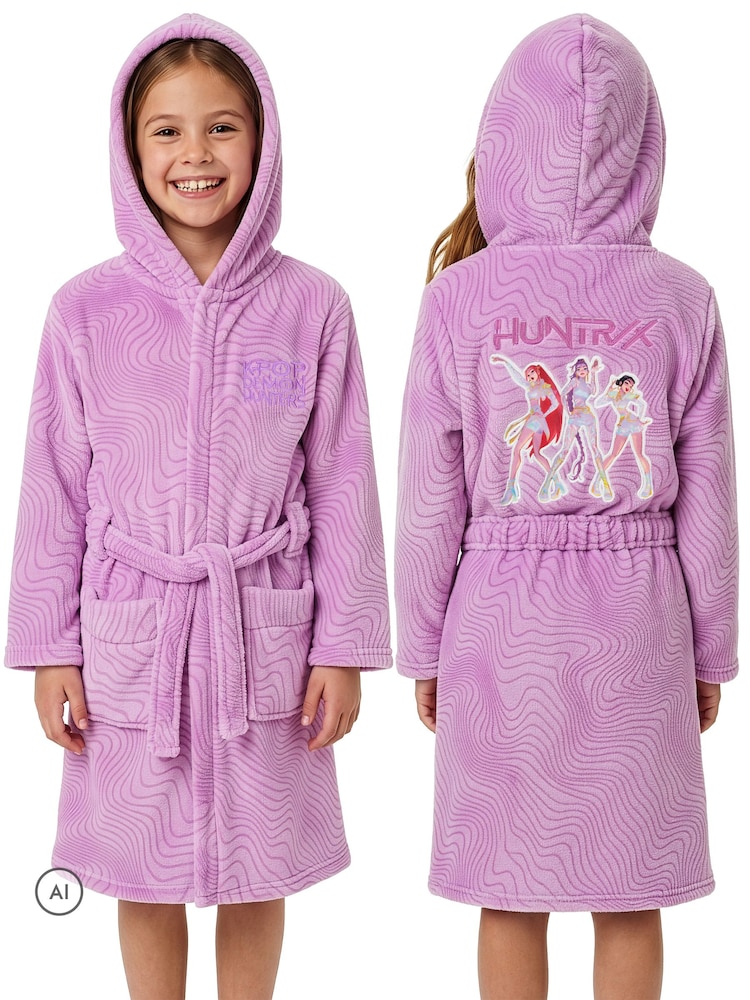 Character Purple K-Pop Demon Hunters Huntrix Dressing Gown - Image 2 of 11