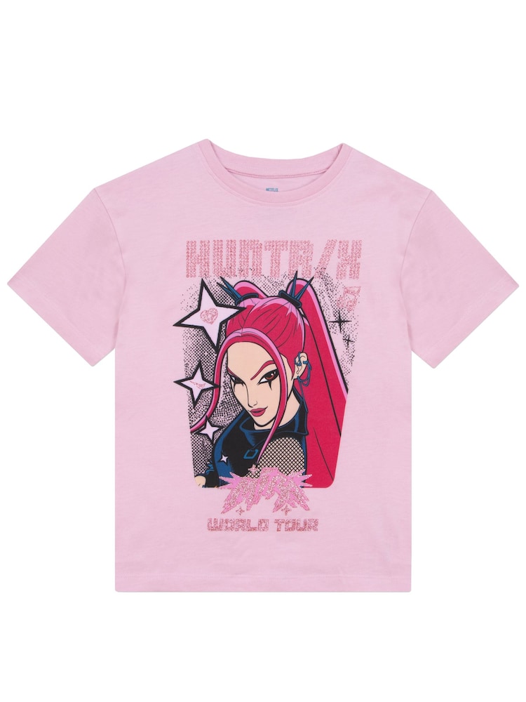 Tricou cu sclipici cu personajele din K-pop Demon Hunters, pachet 3 - Imaginea 6 din 6
