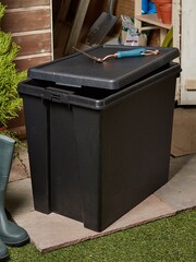 Wham Black 2 x Bam 92L Plastic Storage Boxes and Lids - Image 2 of 6