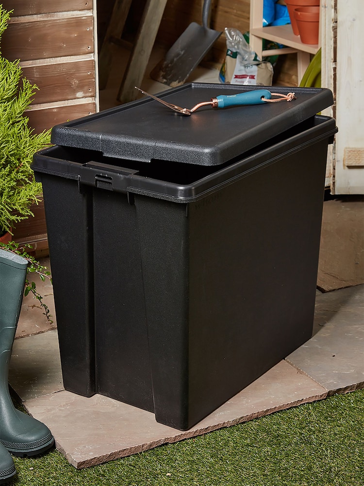 Wham Black 2 x Bam 92L Plastic Storage Boxes and Lids - Image 2 of 6