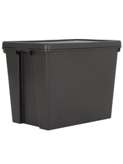 Wham Black 2 x Bam 92L Plastic Storage Boxes and Lids - Image 4 of 6