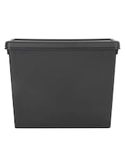 Wham Black 2 x Bam 92L Plastic Storage Boxes and Lids - Image 5 of 6