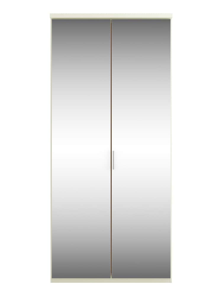 Wiemann Peyton White Mirror Semi Fitted Double Wardrobe - Image 2 of 4