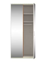 Wiemann Peyton White Mirror Semi Fitted Double Wardrobe - Image 4 of 4