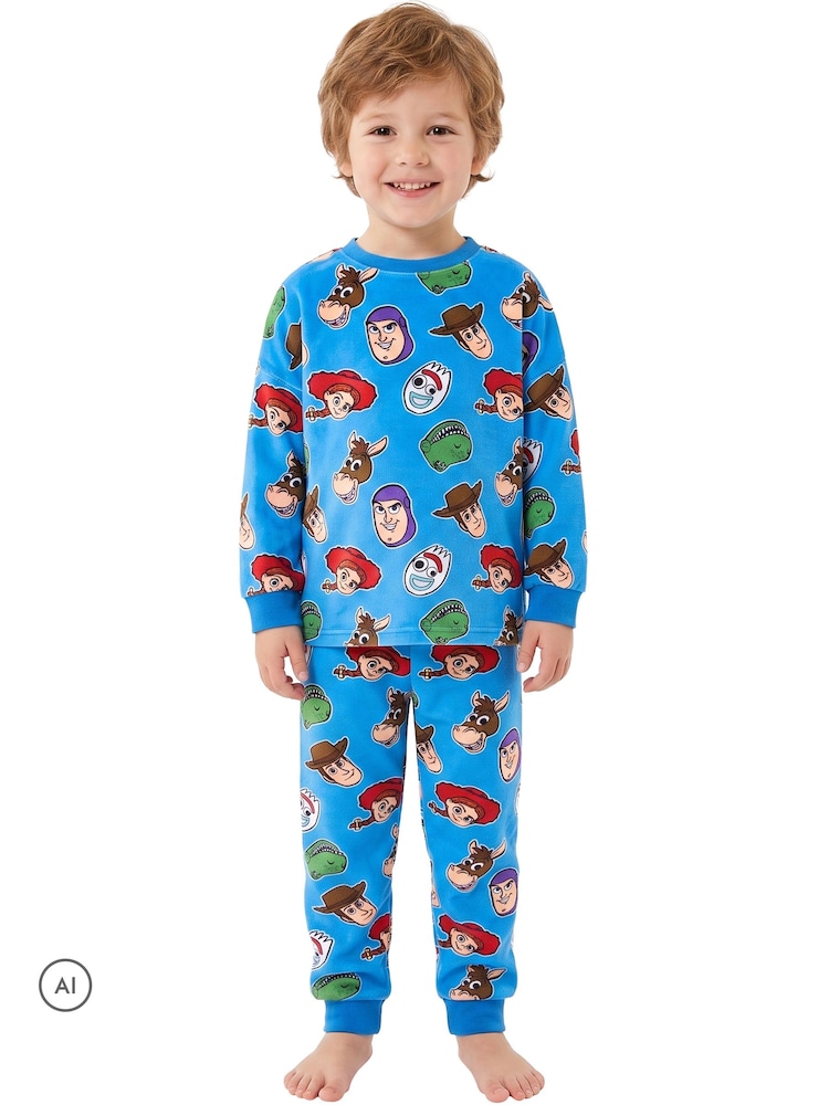 Character Blue Disney Toy Story Buzz Woody And Jessie Pyjamas - Image 2 of 11 Character Blue Disney Toy Story Buzz Woody And Jessie Pyjamas - Image 2 of 11